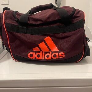 Adidas Duffel Bag in Maroon and Orange